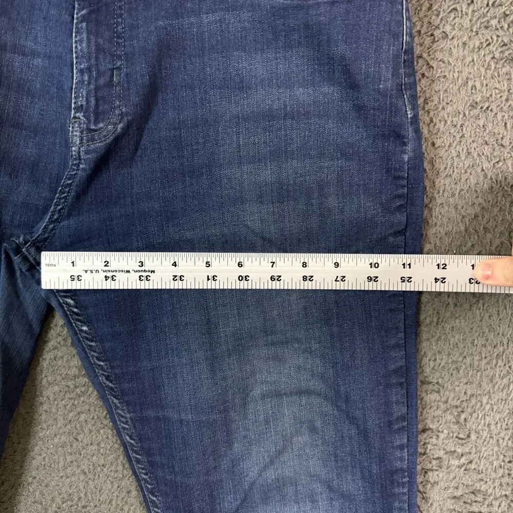 Mugsy Jeans Mens 34x30 Blue Fultons Slim Fit Stretch Dark Wash Denim Pants